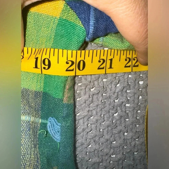 Lifestyle Bright Vintage Plaid Multicolored Jacket Tassels 80s True Vintage M - Picture 5 of 7